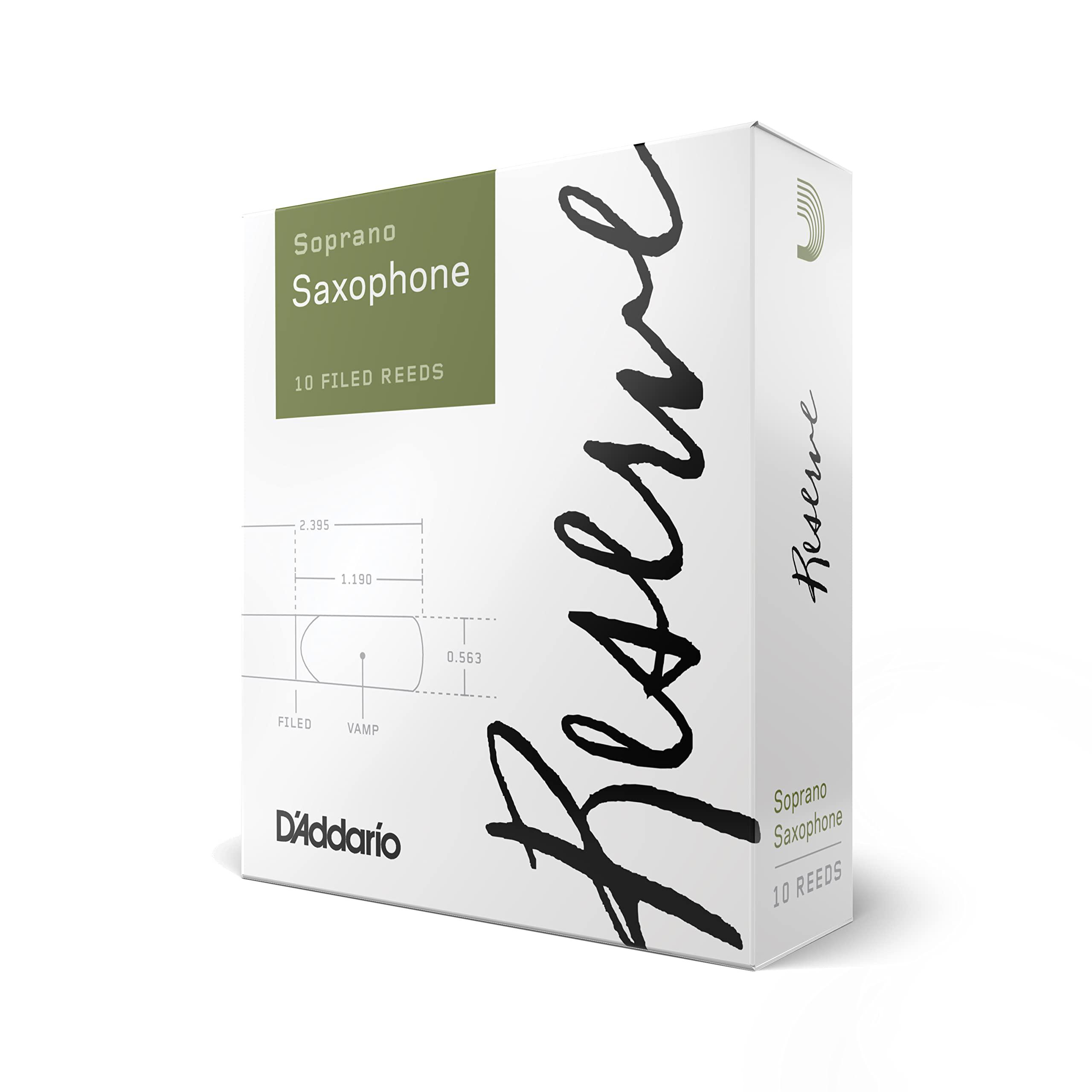 D'Addario - 10 Cañas Reserve para Saxofón Soprano, Medida: 4 Mod.DIR1040_18