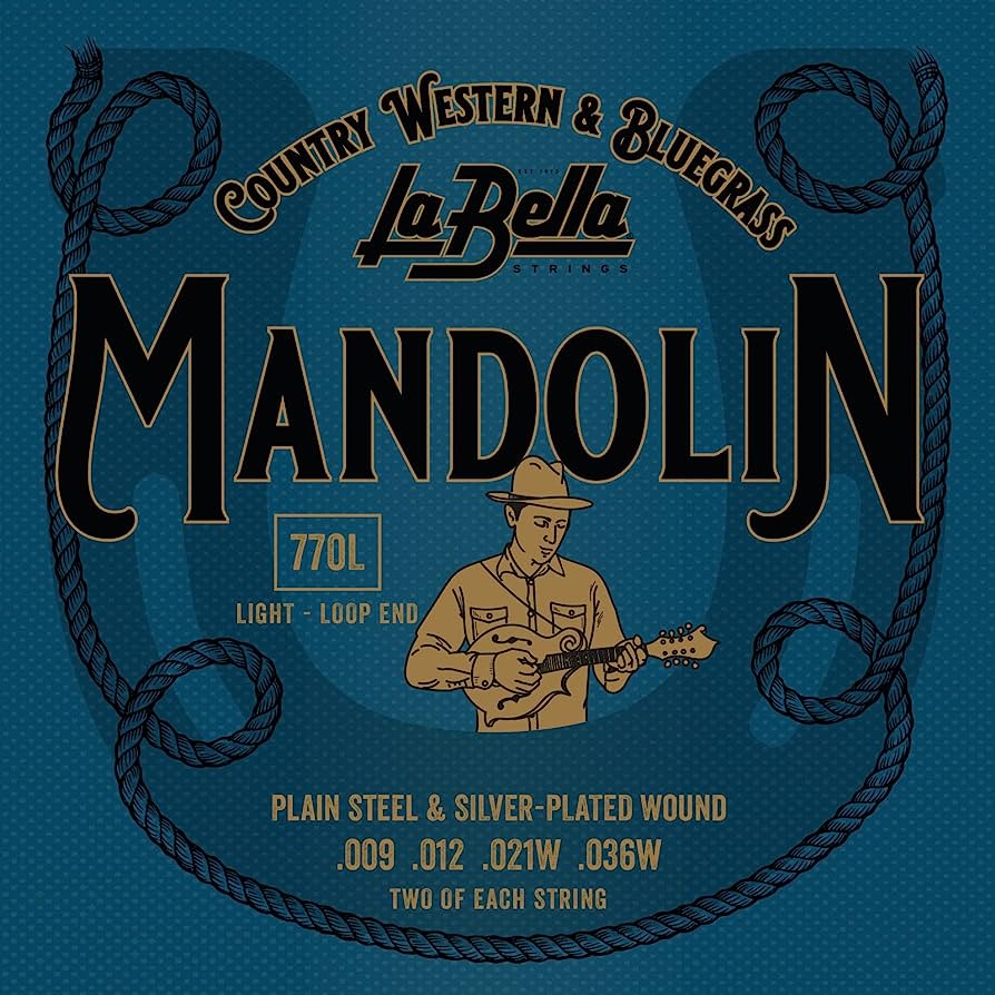 La Bella - Encordado para Mandolina, 8 Cuerdas Mod.770L