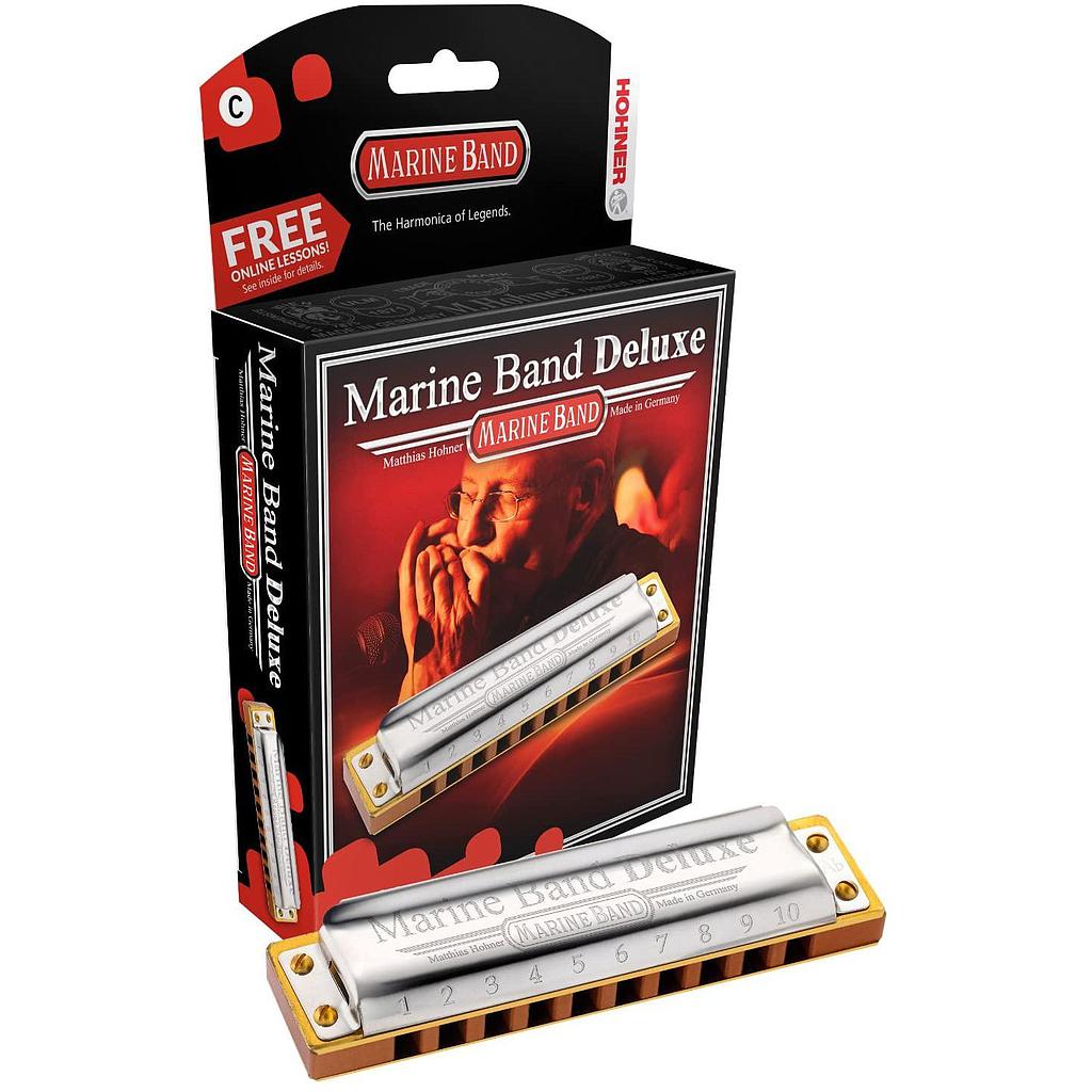 Hohner - Armónica Marine Band Deluxe en Si Bemol Mayor Mod.M200511X