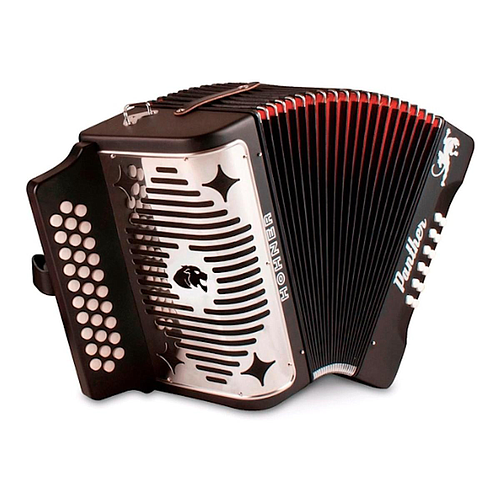 Hohner - Acordeon Diatonico ''Panther'' Sol-Do-Fa, 31 Botones Y 12 Bajos, Neg Mod.A4800_14