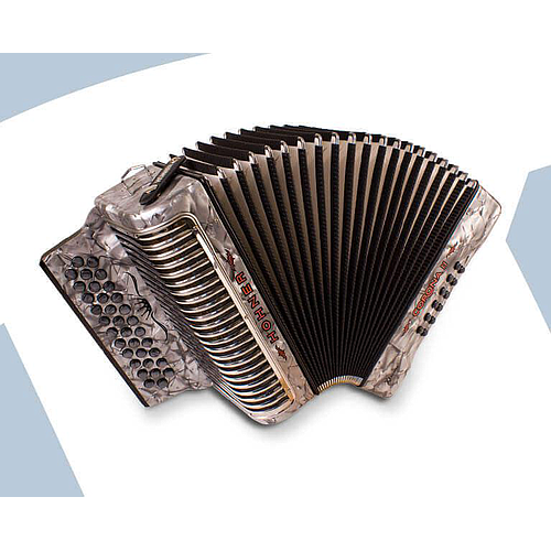 Hohner - Acordeón Diatónico Corona II Xtreme, Fa-Sib-Mib, 34 Botones y 12 Bajos, Color:  con Funda Mod.A5441_15