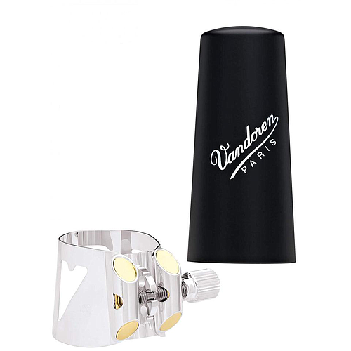 Vandoren - Abrazadera y Tapa para Clarinete Sib Mod.LC51SP_80