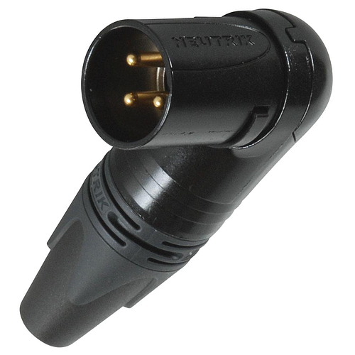 Neutrik - Conector XLR Macho de 3 Polos Serie RX a 90° Contactos en Plata Mod.NC3MRX-BAG_34