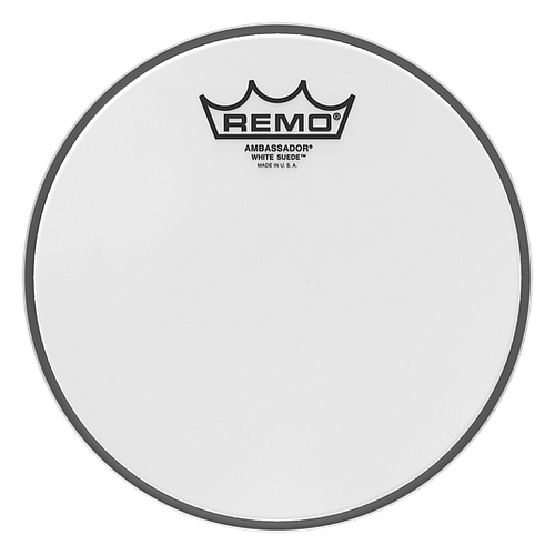 Remo - Parche White Suede Ambassador, Tamaño: 8" Mod.BA-0808-WS_2