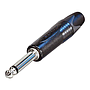 Neutrik - Plug Mono de 1/4" Contacto en Plata Cubierta en Negro Mod.NP2X-BAG