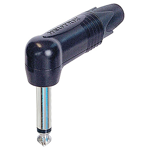 Neutrik - Plug 1/4 Angulado Mono, Serie RX Coior: Negro Mod.NP2RX-BAG