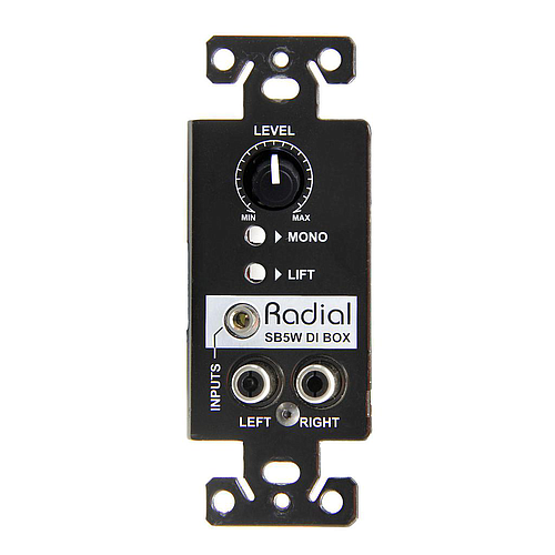 Radial - Caja Directa Estereo para Pared Mod.StageBug SB-5W