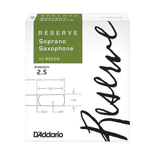 D'Addario - 10 Cañas Reserve para Saxofón Soprano Mod.DIR10__